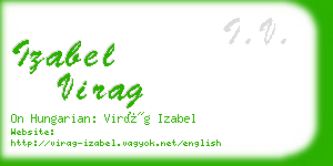 izabel virag business card